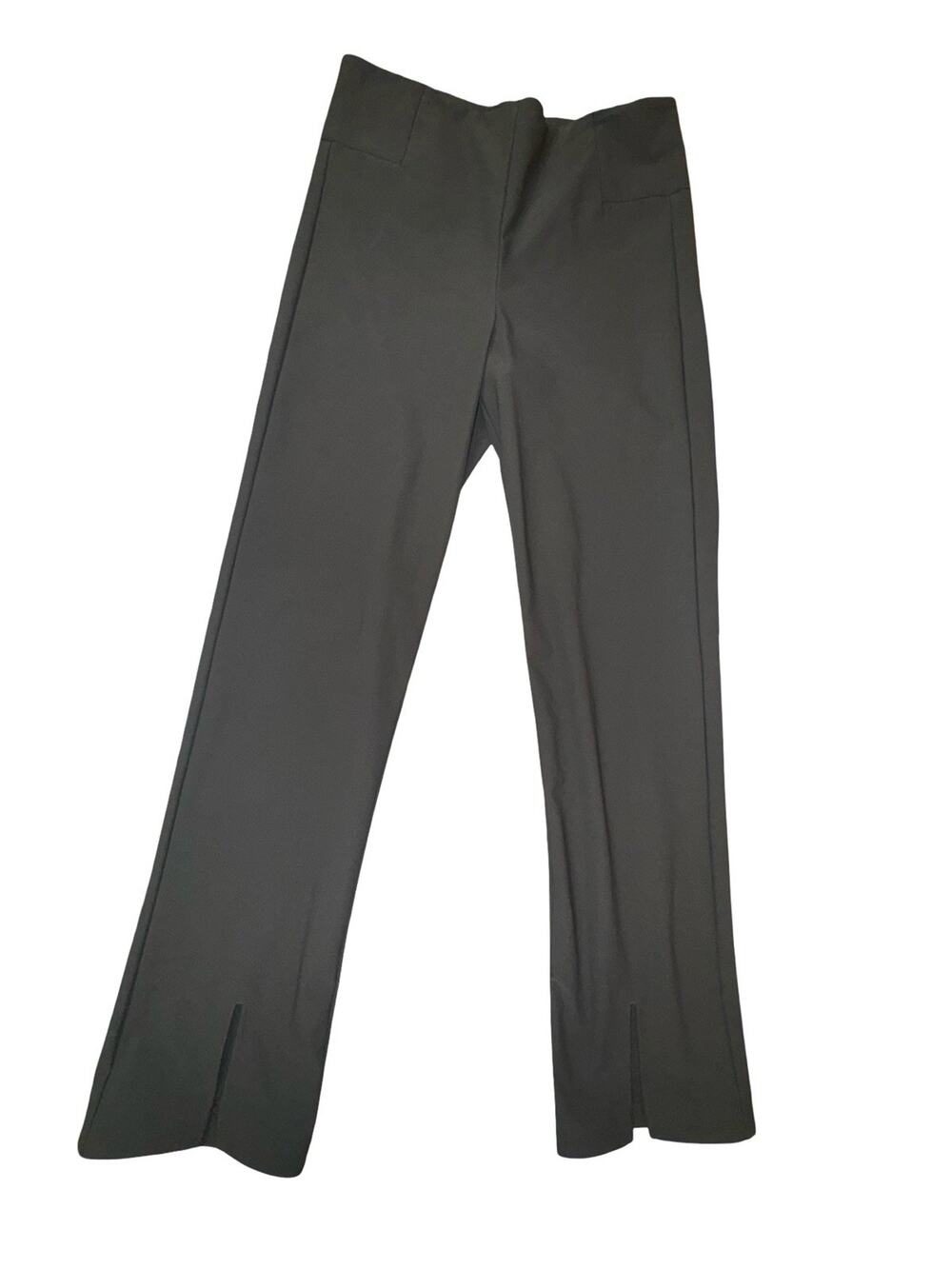 Athleta Gray Capri Pants Back Zip Size 12 Tall
